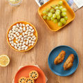 10Pcs Plates Multifunction Spit Bone Plate Set Household Food Grade Plastic Spit Bone Dish  Round and Square Dining Table Plates Garbage Plate. 
