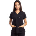 Doctor Scrub Nursing Uniform V Neck Unisex Black OT Kit. 
