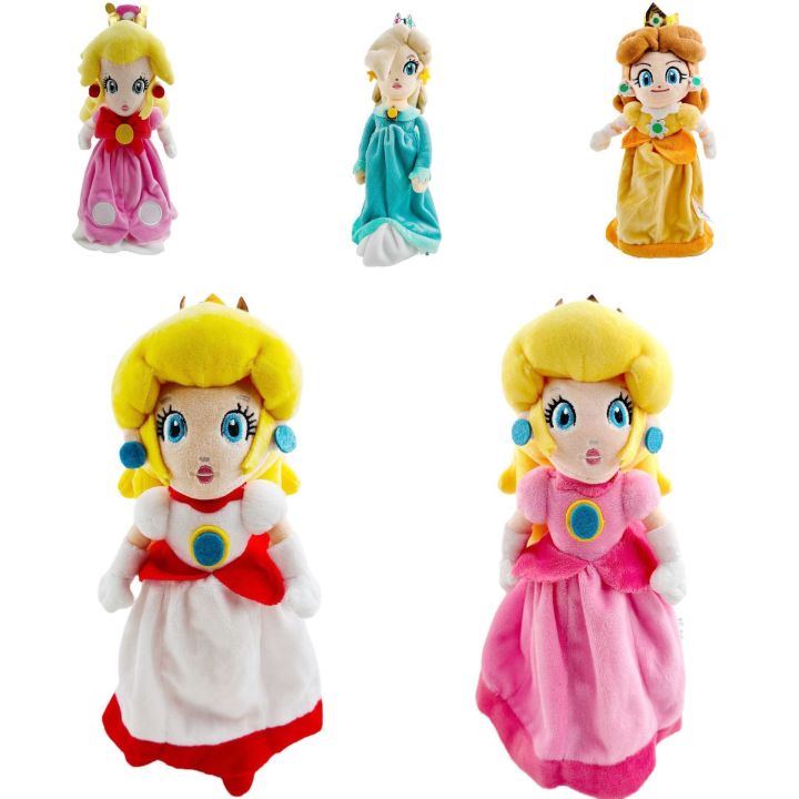 Mary Mario Pink Becky Daisy Rosalie Peach Mushroom Flame Chrysanthemum Princess Plush Doll