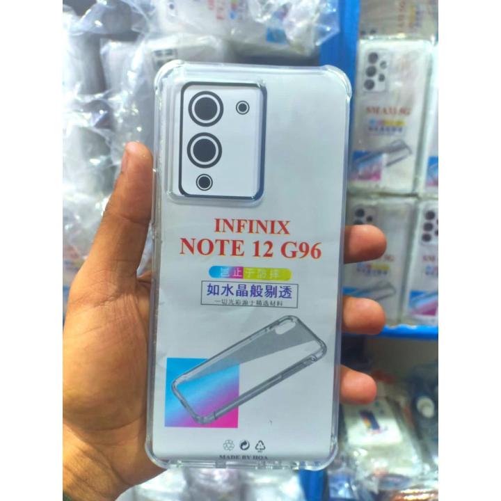 Infinix Note 12 G96  soft shock proof jelly back cover transparent