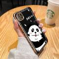 JIUMOO For Redmi 9 active Case Plating Side Edge Square New Design Phone Cases Pattern Cartoon Cute Panda Silicone Casing Full Back Cover Camera Protection Shockproof Softcase. 