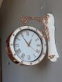 Modern Luxury Double Sided Clock hanging Living Room Silent two-way clock Fancy And Attractive Wall Clock For Home Interior restaurant wall hanging quartz clock and Decor High Quality Beautiful Wall Clock. 