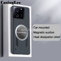 For Xiaomi 13T case Ultra Thin Frameless Case Matte Adsorption Metal Heat Dissipation Ring Cover For Mi Xiaomi 13T Pro Back Cover Phone cases. 
