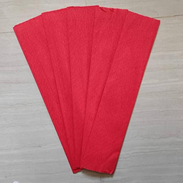 Red Color Crepe Paper Sheets