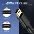 UGREEN Mini USB Cable USB 2.0 Type A to Mini B Cable Male Cord for GoPro Hero 3+ Hero HD PS3 Controller Phones MP3 Players etc. 