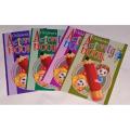 Creative Children Activity Books -Interactive Learning - Fun Learning - Drawing Coloring and Learning - Develop New Skills - Pack of 4 books. 