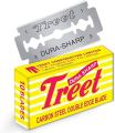50 Blades | Treet Dura Sharp Carbon Steel Double Edge Safety Razor Blades - Treet Dura Sharp 10 Double Edge Carbon Steel Blades - Blades For Razor - Barber Blade Razor - Treet Blade - Sharp Razor Blades. 