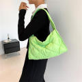 Fashion Quilted Shoulder Bags for Women Handbag Lattice Embroidery Line Shoulder Bag Luxury Tote Bag Ruched Handbags. 