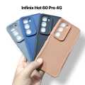 Infinix Hot 60 Pro 4G Back Cover Soft Leather Texture Design Camera Protection Phone Case for Infinix Hot 60 Pro 4G. 