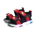Children Baby Boys Lightning Led Light Luminous Run Sport Sandals Sneakers Shoes. 