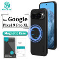Nillkin Hard PC + TPU Magnetic Case for Google Pixel 9 Pro XL Phone Case Luxury Super Frosted Shield Pro Magnetic PC + TPU Hard Protection Back Cover. 
