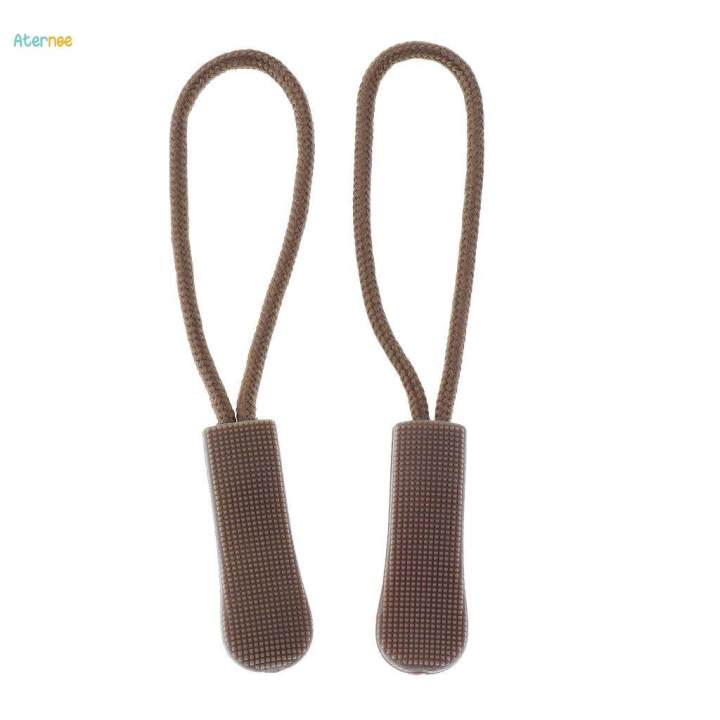 3x10pcs%20Zipper%20Pull%20Cord%20Zip%20Puller%20Fastener%20Slider%20Replacement%20Tan%20-%20Image%202