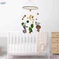 Baby Mobile for Crib Felt Toy for Ceiling Hanging Girls and Boys Zebra Lion. 