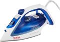 Tefal Easygliss Durilium Airglide Soleplate Steam Iron, 2400 Watts, Blue/White, FV5715M0. 