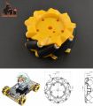 80mm Left Mecanum Omni-directional Wheel ROBOT. 
