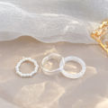 Yfashion Resin Rings Plastic Rings Hand Jewelry Trendy ple Girlfriend Birthday Gift For Women Teen Girls color. 
