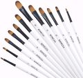 Artist pearl white brush set of 12 (Filbert). 