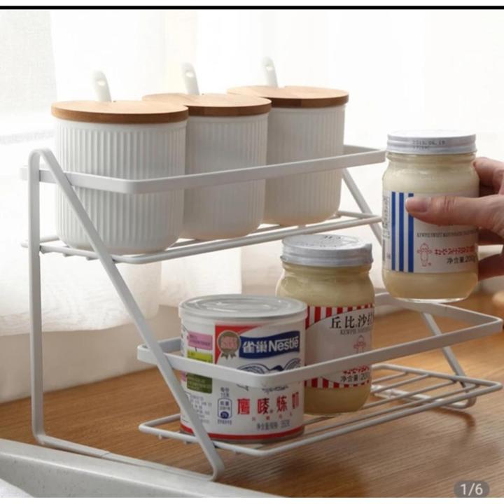 Stainless%20Steel%202-Layer%20Spice%20Rack%20Stand,%20Multipurpose%20Kitchen%20Organizer%20for%20Jars%20&%20Shampoo%20-%20Image%203