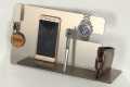 Phone Docking Station Hooks Key Holder Pen Holder Wallet Stand Watch Organizer Men Gift Husband Anniversary Birthday Nightstand Purse Father Graduation Male Travel Idea Gadgets For Table. 