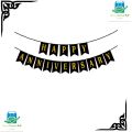 16 Pcs Happy Anniversary Banner Decoration Banner - Banner for Home Bedroom Decorations 1 Happy Anniversary Black Paper Card Bunting. 