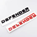 1X 3D Black Gray ABS Lettering Badge Emblem 90 110 Tailgate Sticker Defender Trunk Decal Car Logo. 