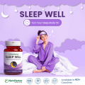 Nutrifactor Sleep Well – Melatonin Sleeping Tablets 3mg | Herbal Blend of Chamomile Flower, Passion Flower & Valerian Root for Stress, Insomnia & Anxiety Relief | 30 Capsules. 