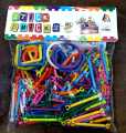Sticks Blocks Educational Building Blocks Smart City DIY Stick Toys Different Shape Game for Kids Boys and Girls  (Pipe Puzzle Game). 