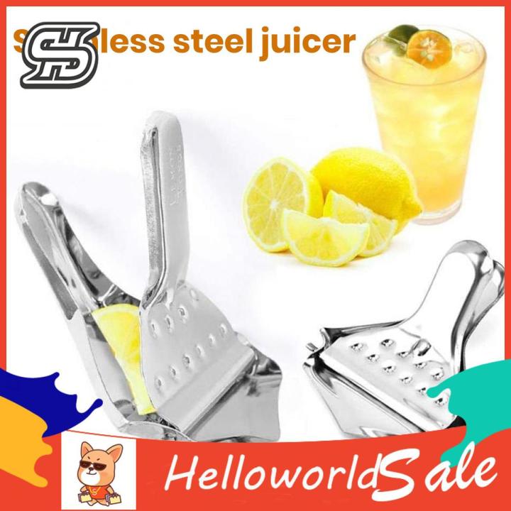 HelloWorld Hand Manual Juicer Food Grade Manual Lemon Squeezer Hand Press Juicer