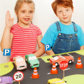 Mini Traffic Cones 10Pcs Miniature Road Cones Construction Cones Kit Traffic Signs Toys. 