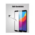 Pack Of 2 Black + White Tempered Glass For Huawei Y7 Prime 2018 Tempered Glass Huawei Y7 Prime Full Coverage Screen Protector. 