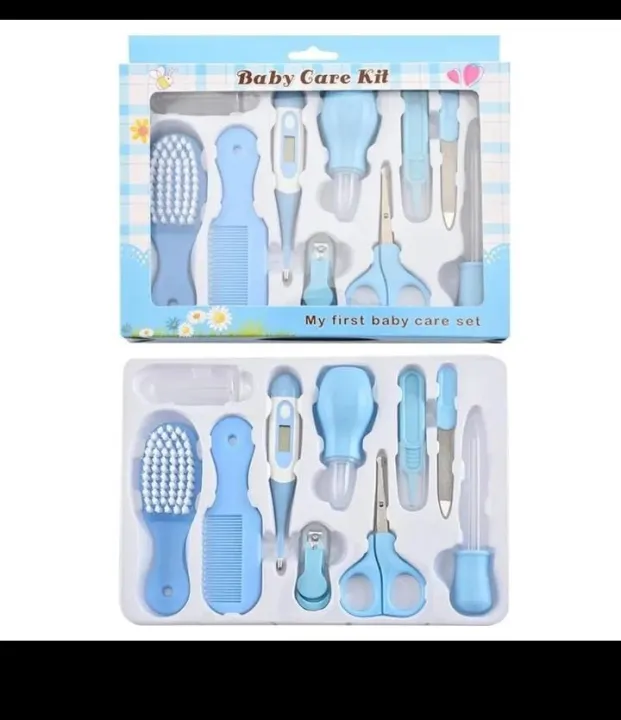 10Pcs%20Multi-Piece%20Baby%20Care%20Kit%20Newborn%20Nail%20Cutter%20Thermometer%20Beauty%20Brush%20Kit%20Scissors%20comb%20Teether%20Function%20Child%20Toiletry%20kit%20baby.%20-%20Image%205