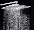 Rainfall Shower Head 8 inch, Solid Stainless Steel Square Ultra Thin Water Saving Chrome Finish 100 Pores. 