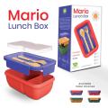 Lunch box-Student lunch box-Office lunch box-Mario lunch box-Apollo lunch box Mario Lunch Box With Spoon & Fork Children's Lunch Box with Compartments Note random color will be deliver. 