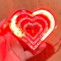 Decoration Light Waterproof RGB Light Multicolor Heart Design Light LED Night Light Cycle Car Bike Multicolor Lights In Multi Function Motorcycle Decoration Light Car Decoration Light. 