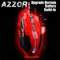 AZZOR Rechargeable Wireless Mouse Mute Butto Gaming Mice 2400 DPI 2.4G FPS Gamer Lithium Battery Build-in For PC Laptop Computer. 
