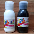 Acrylic Color Paints 75 ml Bottle Pack of 2 Bottles White &  Black ColorArt # SS-Acrylic 75ml-W&B-1 Pc-002. 