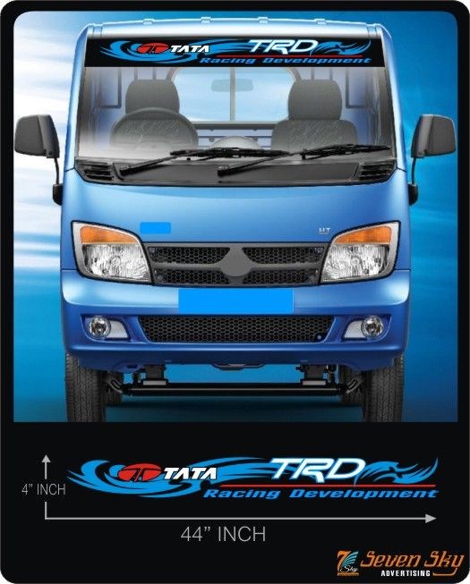 Windscreen TATA Lorry Tinted Stickers Car Buddy Van Alto WagonR Mini ...
