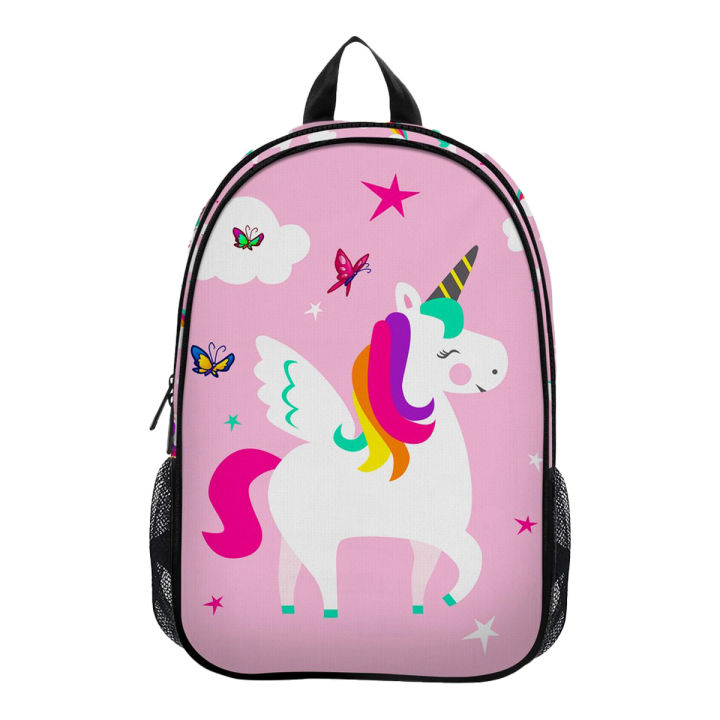 Traverse Kids Bag Unicorn Backpack for Kindergarten KG Pre school classes. Allover printed Code T513KG School