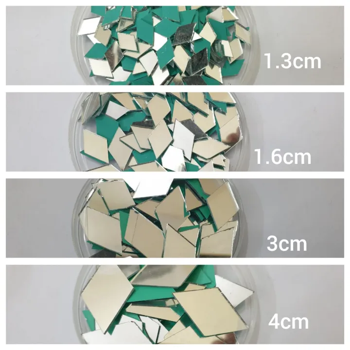 100%20Pcs%20(25%20Pcs%20Each)%20Dimond%20Shapes%20DIY%20Big%20Craft%20Mirrors%20-%20Image%202
