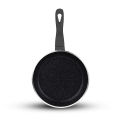 Majestic Chef Marble Coating DIE CAST NONSTICK COOKWARE SET-(08PCS) - Black. 