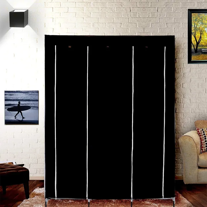 3%20Layer%20Storage%20Wardrobe%20Foldable%20Shelf%20Rack,%20Fabric%20Wardrobe%20-%20Image%203