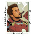 tony stark sticker. 