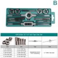 12 PCS Metric Tap Dies Set M6-M12 Screw Nut Thread Taps Dies With Wrench Handle Tool Kit Hand Screw Taps Hand Tools. 