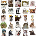10/30/50PCS Funny Cat Meme Cartoon Stickers for Kids DIY Laptop Bike Phone Waterproof Kawaii Decoration Decals Joke Toys Gifts. 