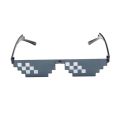 Mosaic Sunglasses Trick Toy Glasses Funny Pixel Glasses For Women And Men--black. 