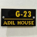 Custom House Address Plate. 