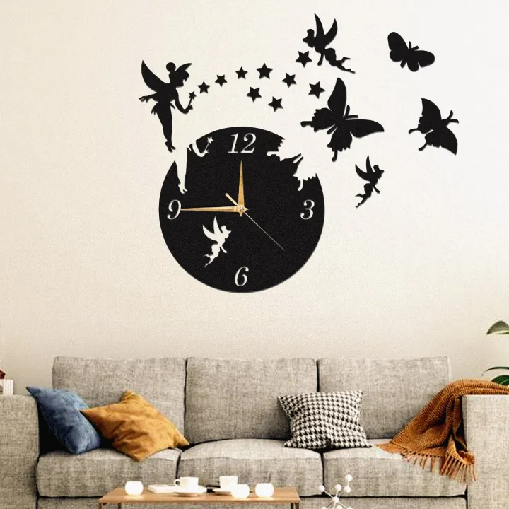 Black%20Wooden%20Fairy%20Clock%20For%20Wall%20Decor%20/%20Fairy%20clock%20/%20wall%20clock%20/%2012%20;%2012%20diameter%20/%20wall%20clock%20in%20Pakistan%20-%20Image%202