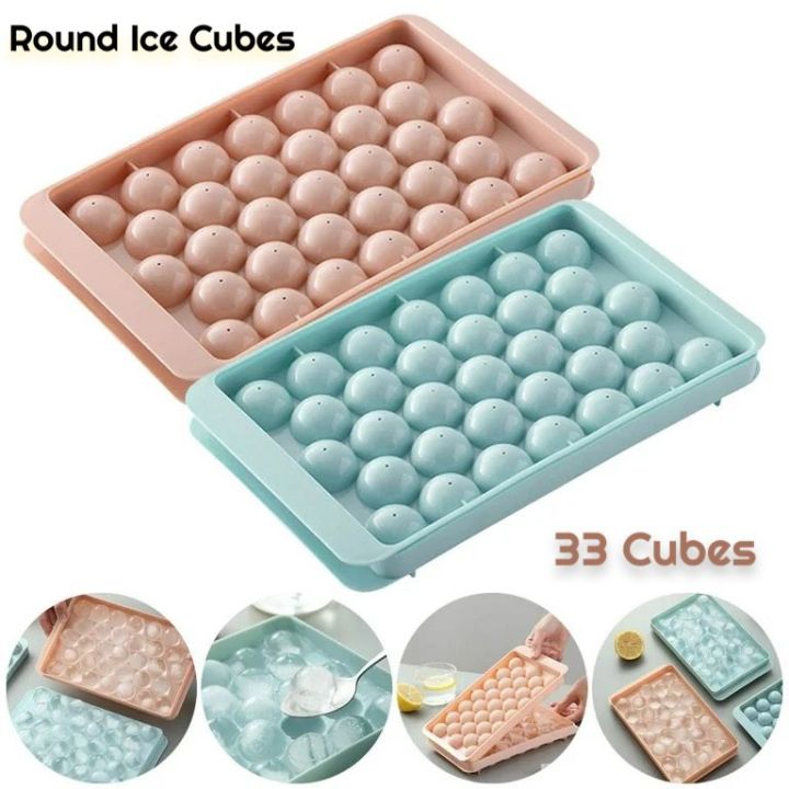 Tray Random Premium Round Ice Cubes Plastic Tray with Assorted Random Colors for ...