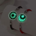 [ New ] Stainless Steel totwoo Sun and Moon Lovers Luminous Couple Bracelet Valentine's Day Men's and Women's Suits Bracelet. 