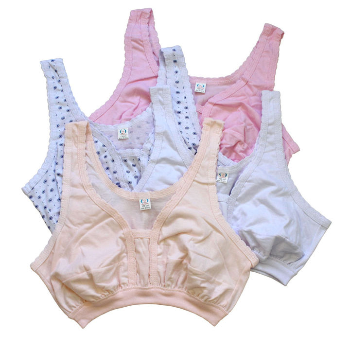 Women's Cotton Vest Middle-Aged and Elderly Cotton without Steel Ring Bra Vest Elderly Women's Bra Vest Style